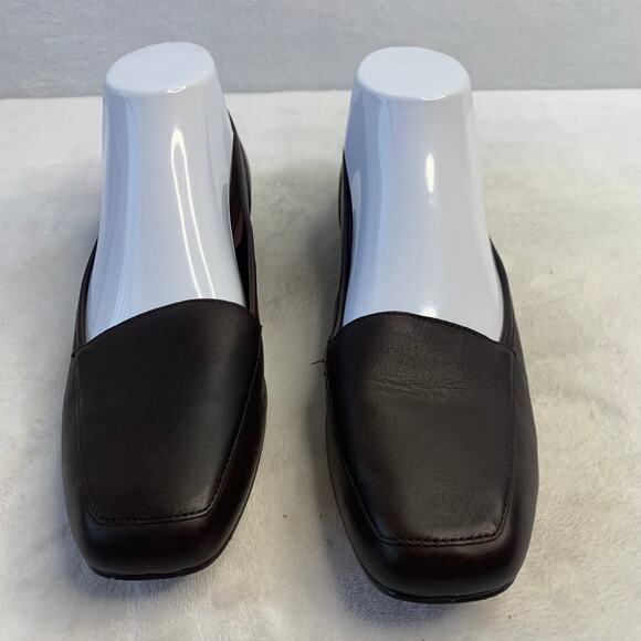 Bandolino Womens Sz 9 BD Liberty Brown Soft Leather Loafers Slip On Flats Shoes - Picture 2 of 7